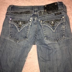 Miss Me bootcut jeans (worn)